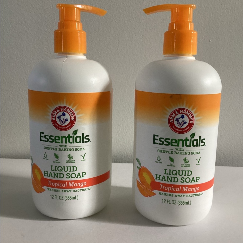 Arm & Hammer Essentials Liquid Hand Soap Tropical Mango 12 fl oz Lot Of 2